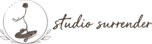 Stylish cursive text reading 'studio s' on a dark background.